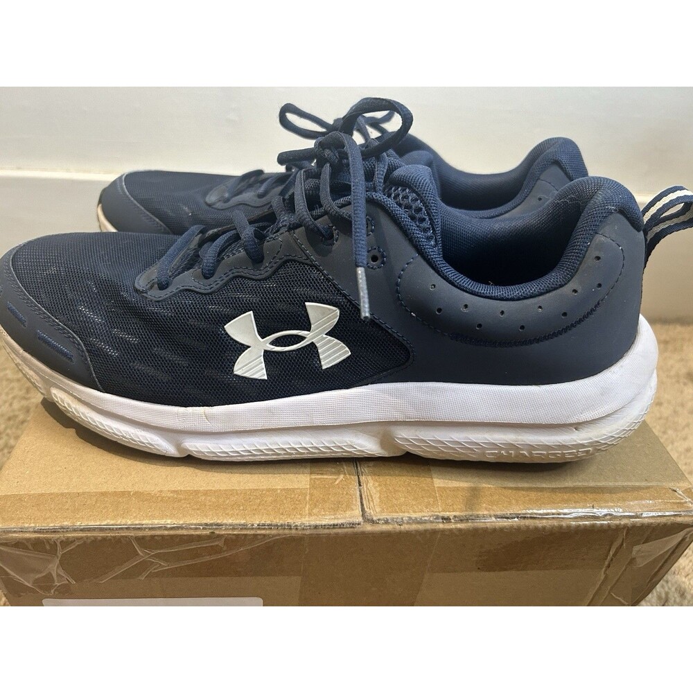 Under Armour Charged Assert 10 Athletic Running Sneaker Men Academy White - 14